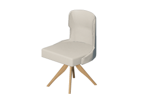 3D Chairs - Wooden Chair - Artzzi - Clara