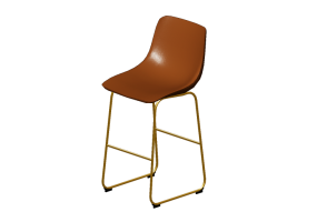 3D Chairs - Leather Stool - Artzzi - Brusque