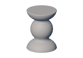 Sedie 3D - Sgabello in plastica - Artzzi - 017