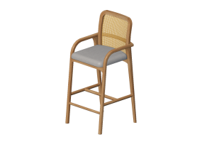 3D Chairs - Wooden stool - Artzzi - Brio