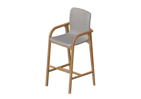 Sillas 3D - Taburete en madera - Artzzi - Serena