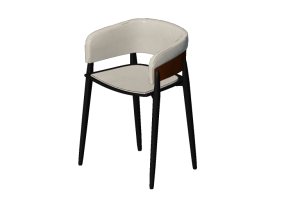 Cadeira 3D - Banqueta em tecido - Artzzi - Blues