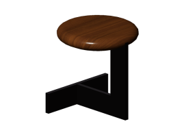 3D Chairs - Wooden stool - Artzzi - Bo