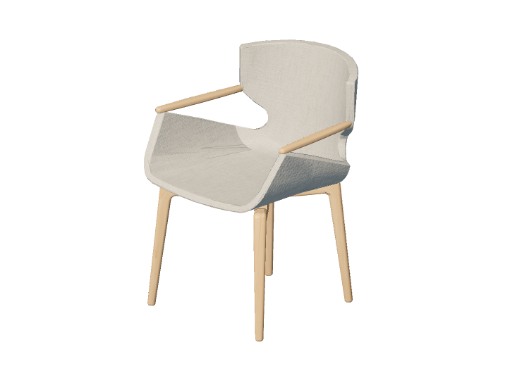 3D Chairs - Fabric lined Chair - Artzzi - Carmen - ARTZZI 3D Chairs - Fabric lined Chair - Artzzi - Carmen - ARTZZI