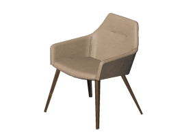 3D Chairs - Fabric lined chair - Artzzi - Lima