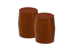 Divani 3D - Pouf in bronzo - Artzzi - Cobre