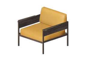 Poltronas y Sof&aacute;s 3D - Sill&oacute;n de madera - Artzzi - Ana