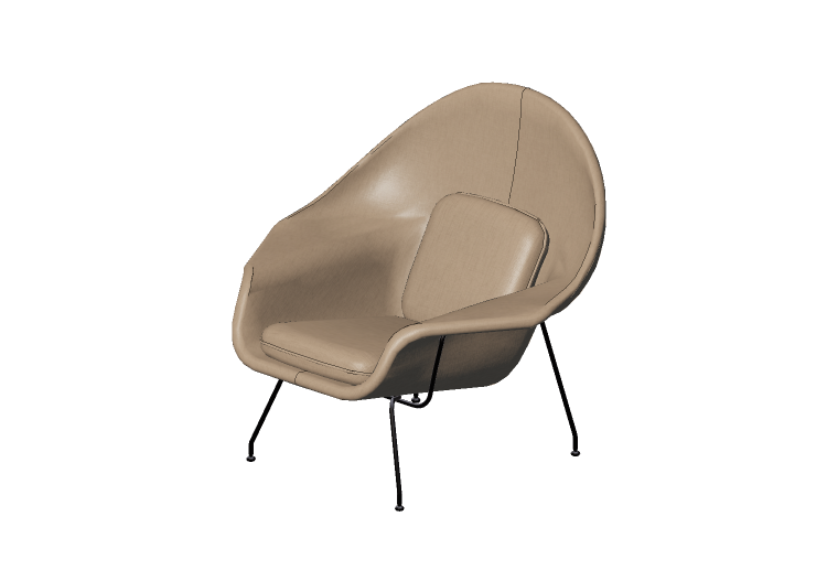 Divani 3D - Poltrona in tessuto - Artzzi - Saarinen -... Divani 3D - Poltrona in tessuto - Artzzi - Saarinen -...