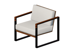 Poltronas y Sof&aacute;s 3D - Sill&oacute;n de tela - Artzzi - Metalo