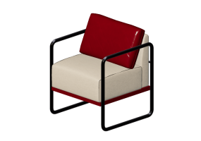 Chairs and Sofas 3D - Fabric armchair - Artzzi - Paola