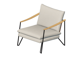 Chairs and Sofas 3D - Fabric armchair - Artzzi - Cut