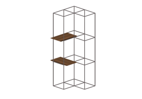 Librer&iacute;as y Contenedores 3D - Estanter&iacute;a de madera - Artzzi - Torre