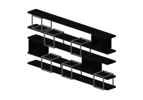 Librerie 3D - Scaffale in legno laccato - Artzzi - Domus